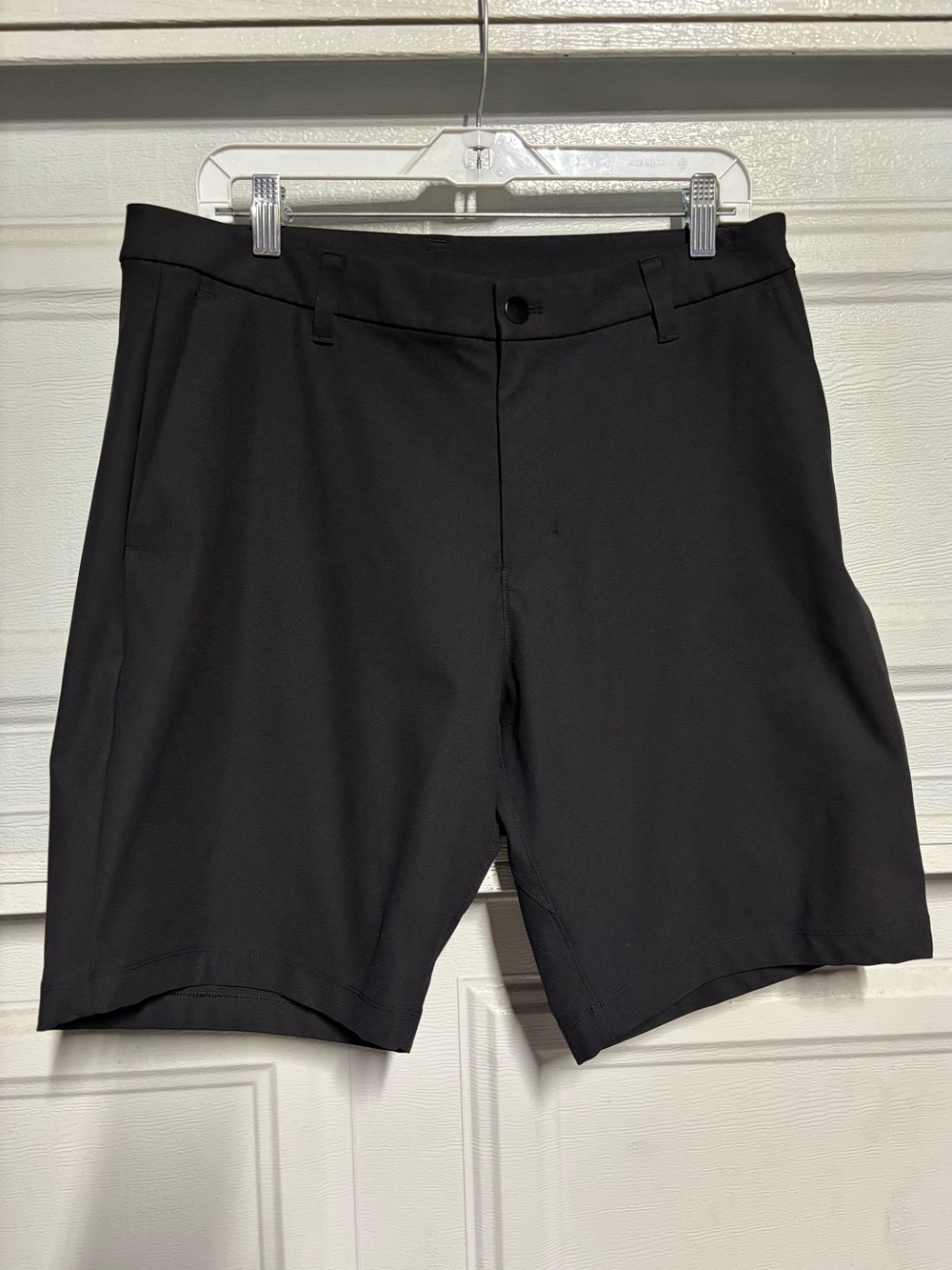 lululemon athletica Black Flat-Front Athletic Shorts